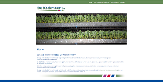 website voor De Kerkmeer uit de portfolio van GonBa