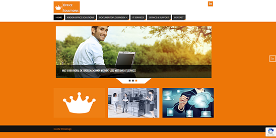 website Kroon Office Solutions gemaakt door GonBa