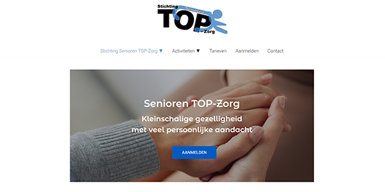 portfolio website Senioren Top-Zorg