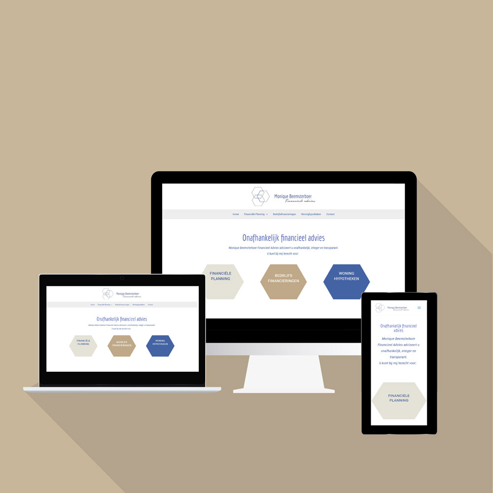 Monique Beemsterboer Financieel Advies website